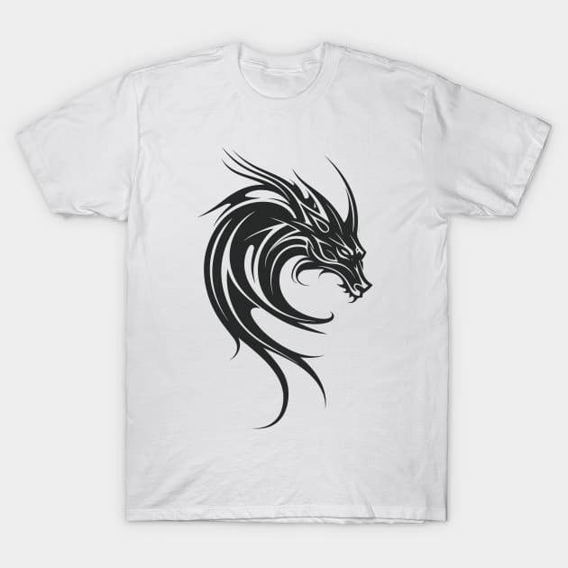 Dragon Beast Creature Fantasy Legend Vector Graphic T-Shirt by Cubebox